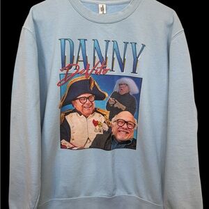 Blue Graphic Sweatshirt